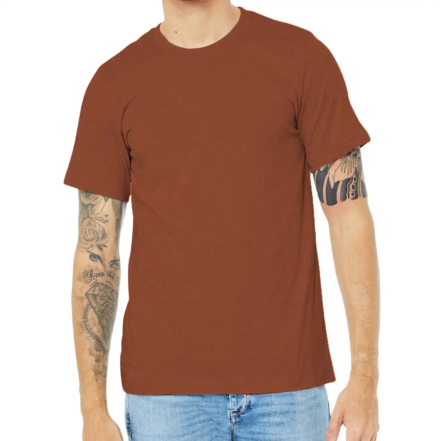 Heather Clay -BC3001CVCSALE BELLA+CANVAS ® Unisex Heather CVC Short Sleeve Tee copy