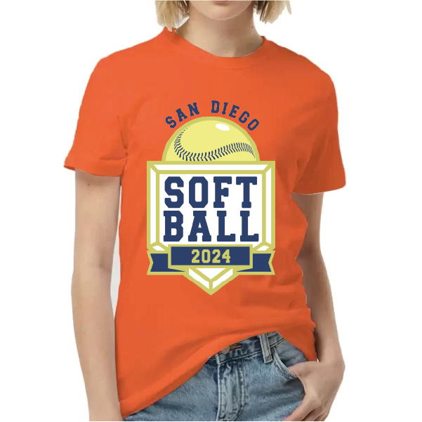 SD SOFTBALL orange