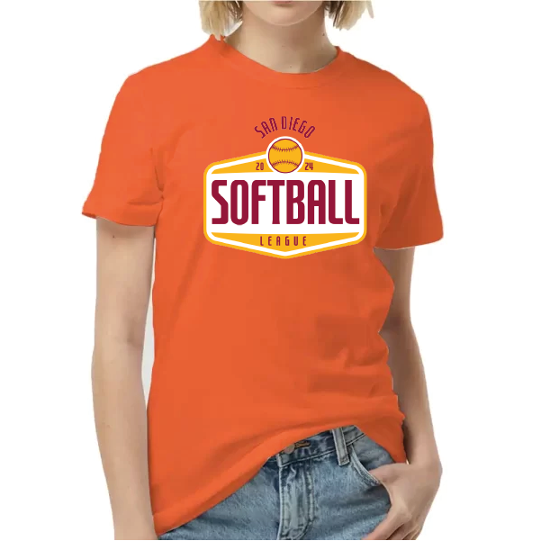 SOFTBALL LEAGUE orange